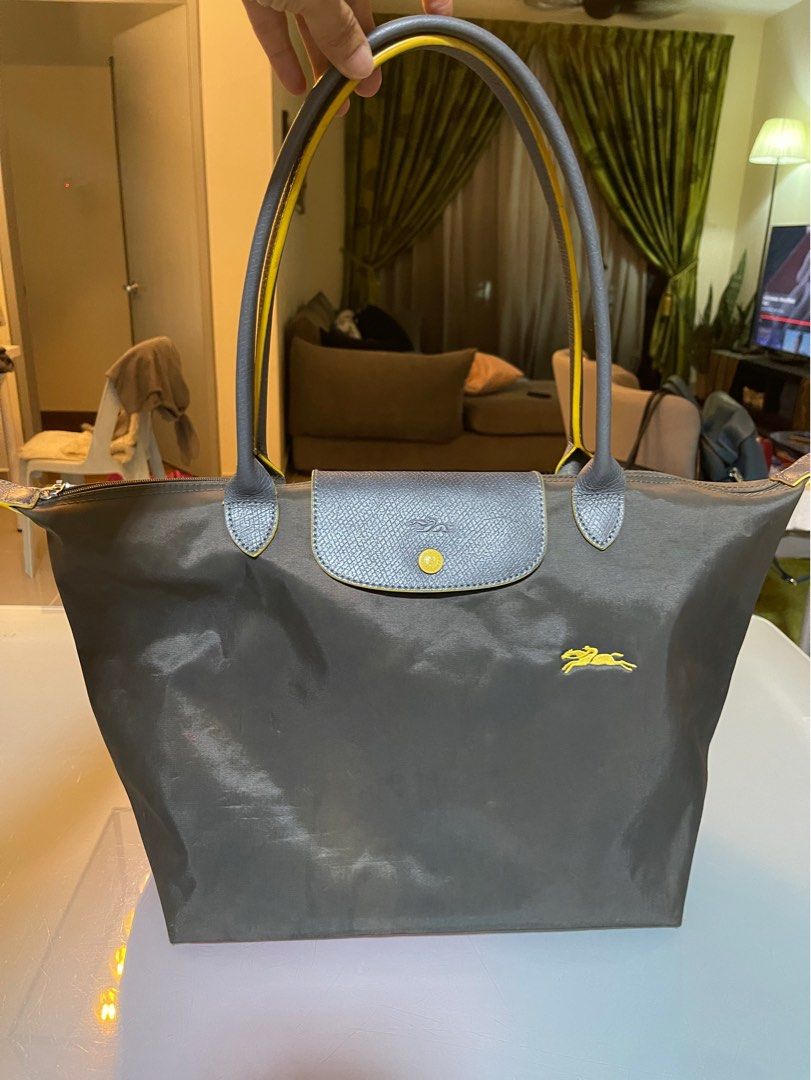 Longchamp gunmetal best sale tote
