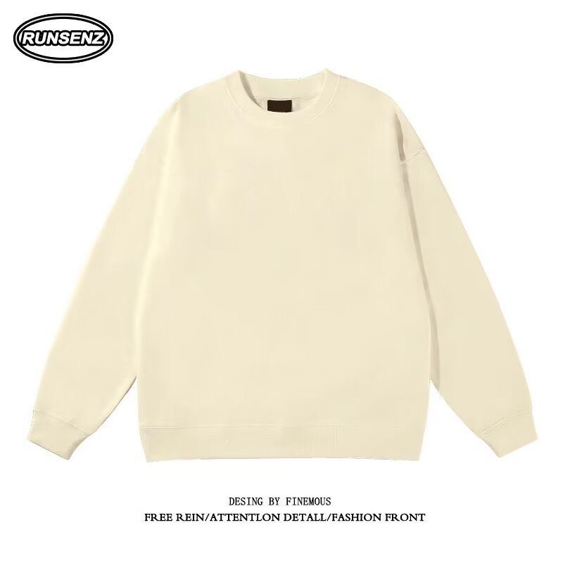 M 8XL Premium Cotton Sweatshirt Men Plus Size Long Sleeve T Shirt