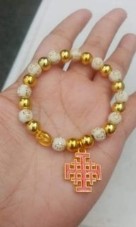 Made in Jerusalem bracelet rosary
