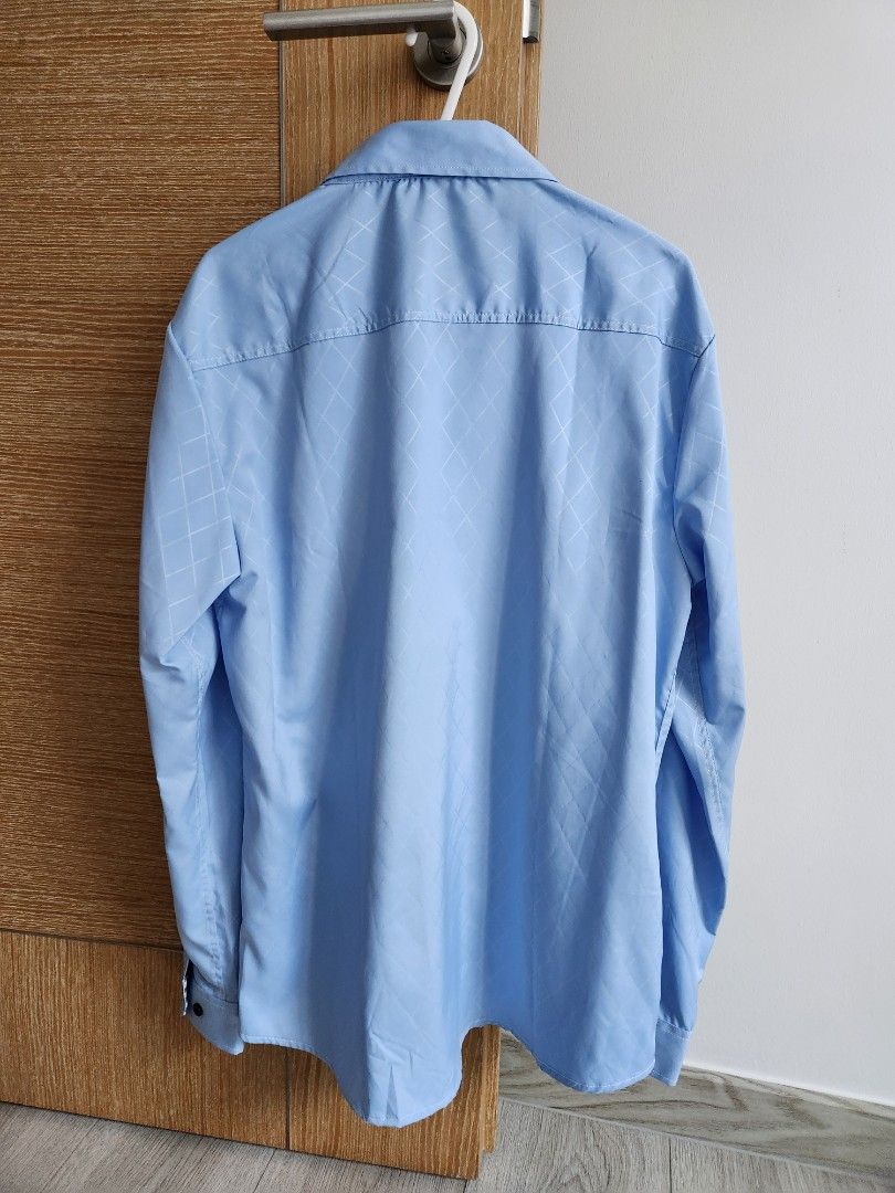 blue long sleeve top mens