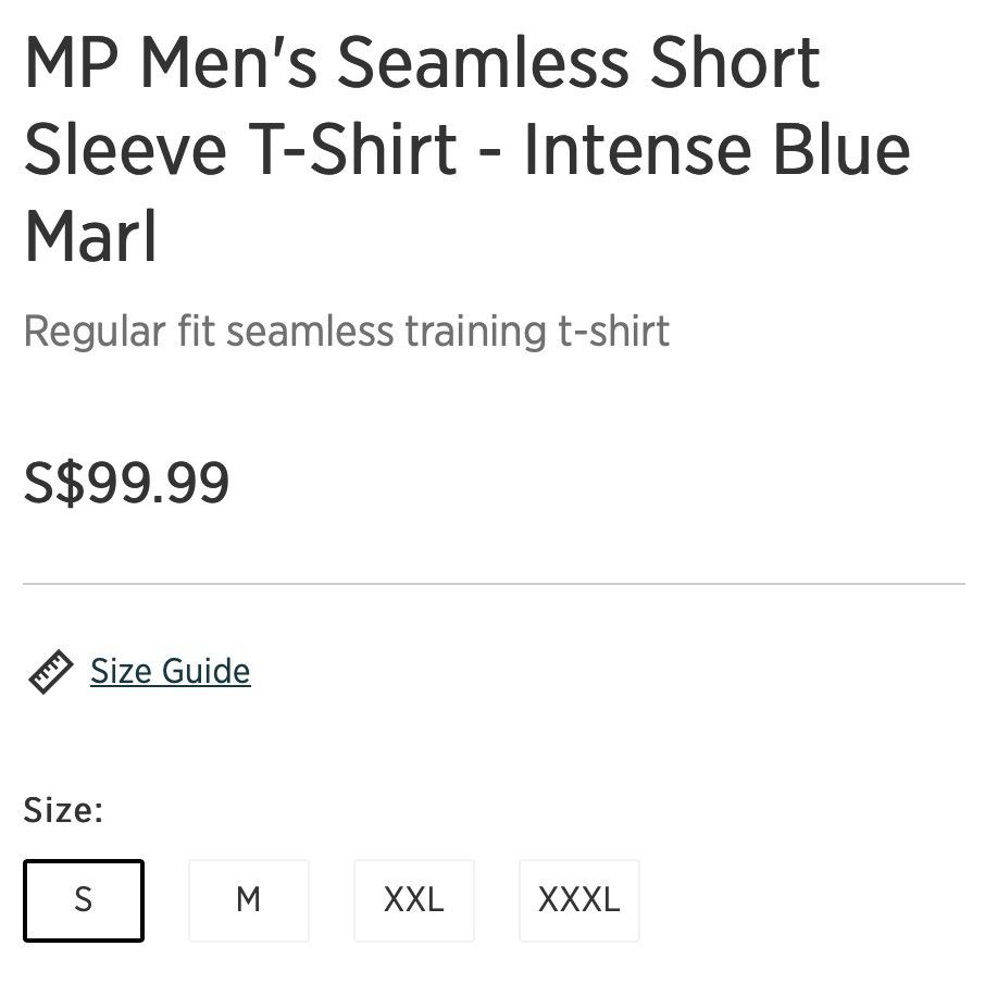 MP Men's Seamless Short Sleeve T-Shirt - Black Marl