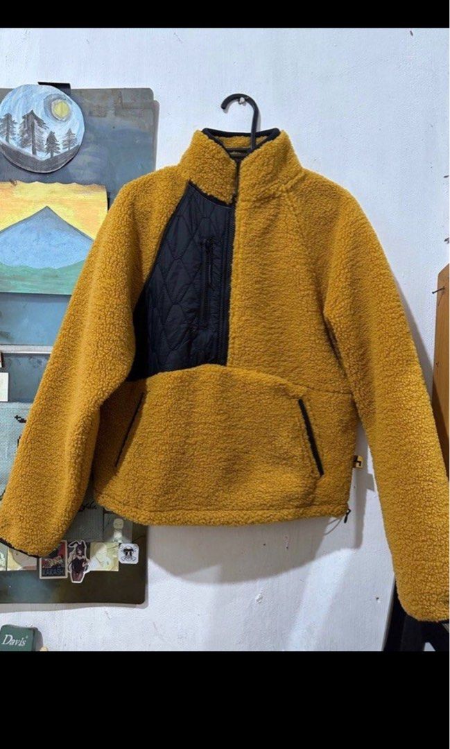 Mustard Sherpa Jacket Joylab bnew with tag Women s Fashion Coats