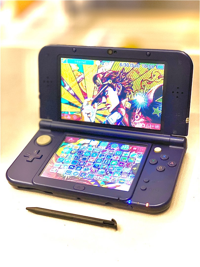 Nintendo New 3DS XL RED BLUE WITH 50 GAMES Video Gaming Video