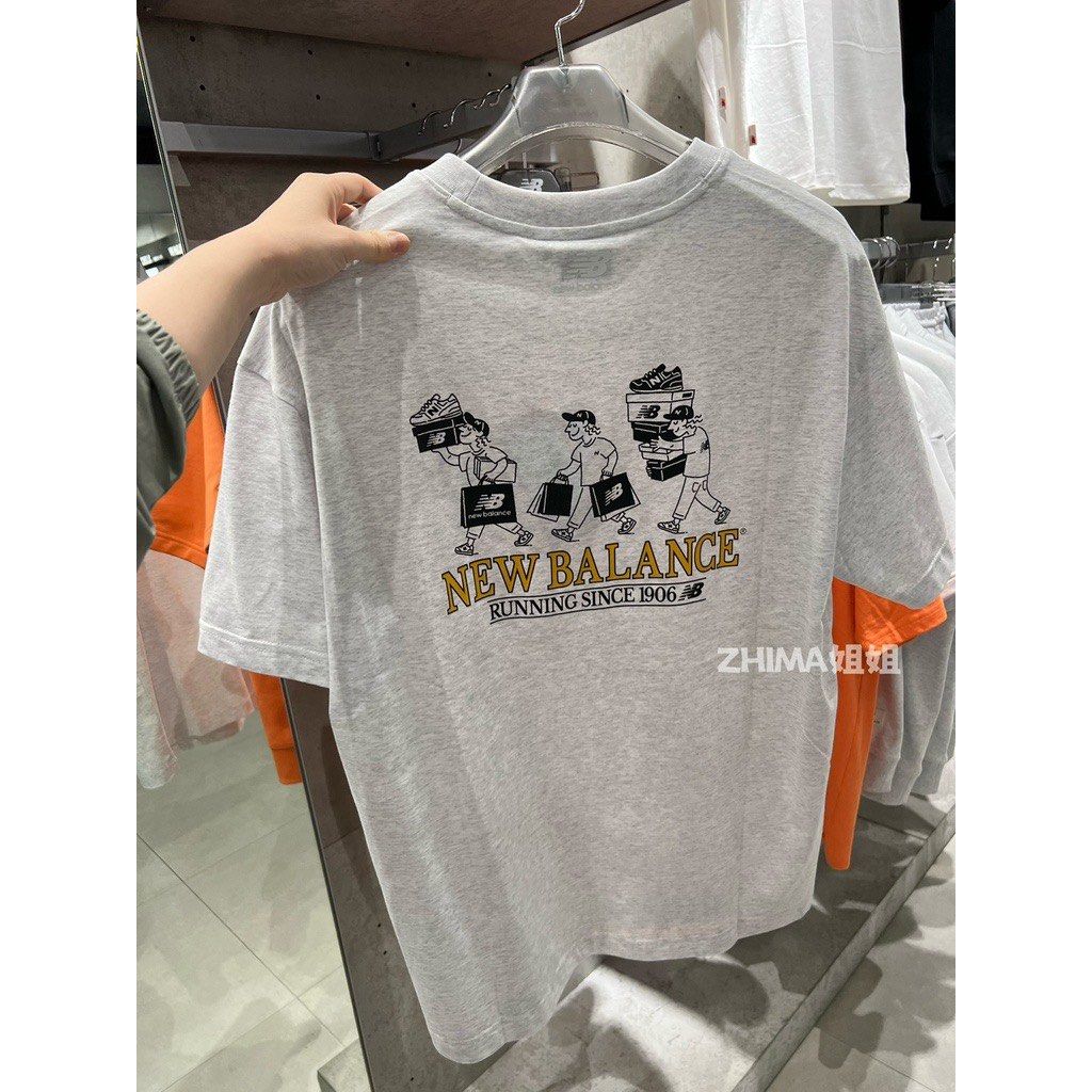 New Balance Trendy summer new sports club cotton print casual T shirt short sleeves BRAND NEW READY STOCKS