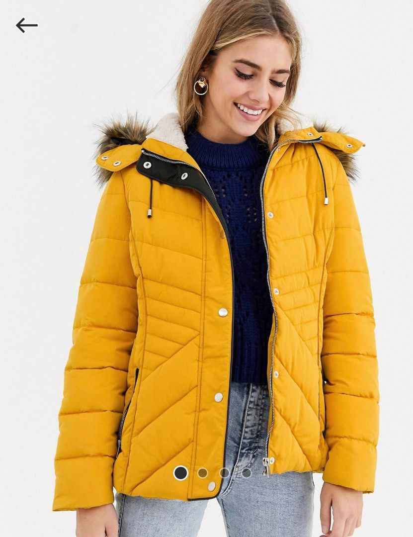 Newlook shop yellow coat