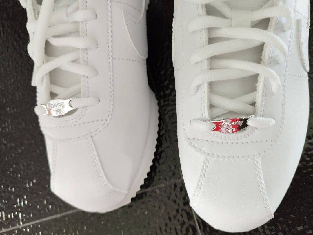 New Leather Nike Cortez Triple White UK4 US5 EU38 24cm