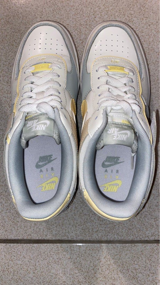 Nike Air Force 1 Shadow (Category: Sneakers) located in Quezon City. Submitted by _daynes (Listing ID 1286109272, Image 1). Description: Air Force 1 Shadow Sail/Citron Tint/ Pearl White/ Light Silver Women's US 9 Message me for more photos.