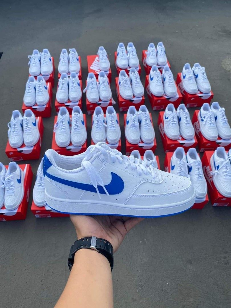 NIKE COURT VISION LOW #39 ROYAL BLUE #39 Luxury Sneakers Footwear on