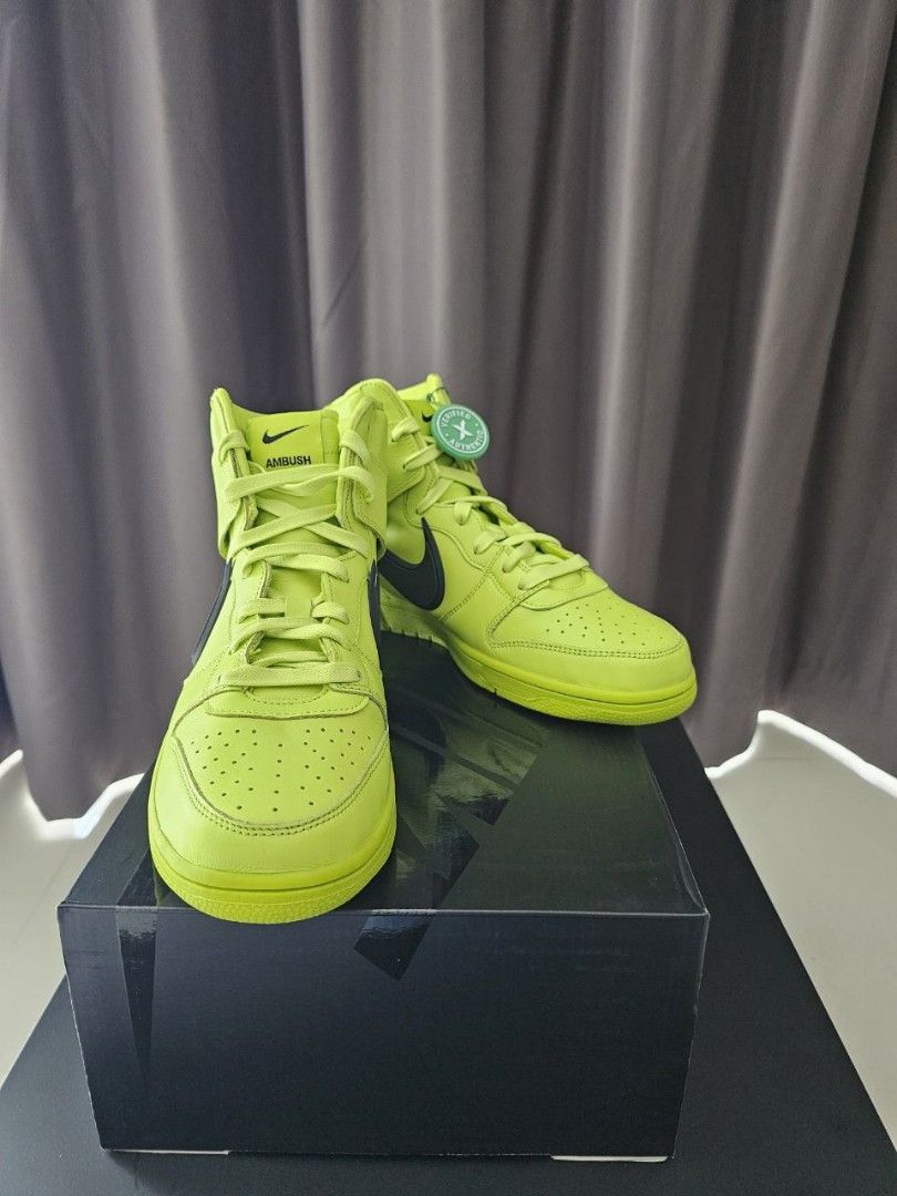 dunk high ambush flash lime