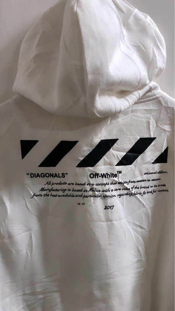 Off white best sale zip tie hoodie