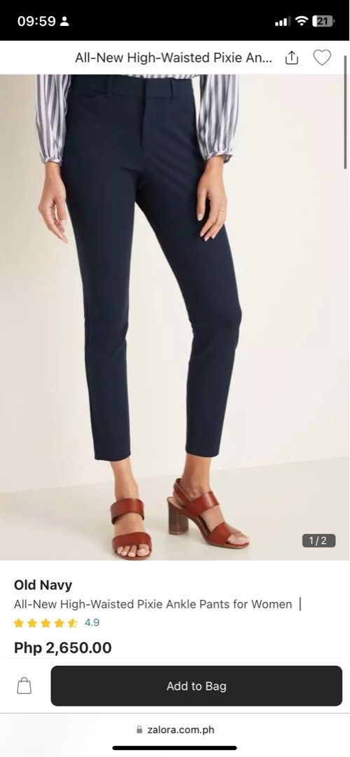 Buy Old Navy All-New High-Waisted Pixie Ankle Pants for Women 2024