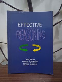 [Philosophy Textbook] Effective Reasoning