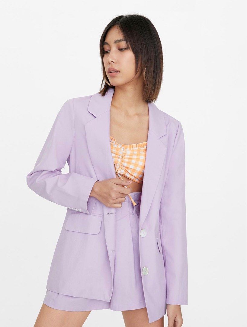 Purple paper bag discount shorts