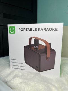 Portable Karaoke with 2 mini microphones