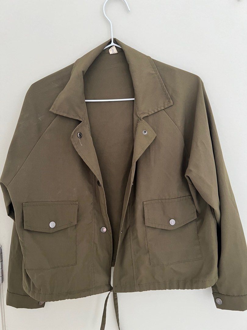 Army green light jacket online
