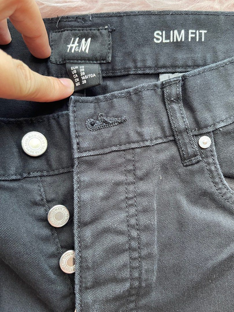 H&m black cheap jeans mens