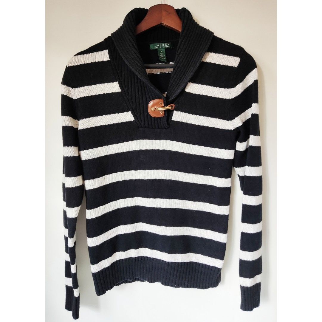 Ralph lauren striped best sale jumper