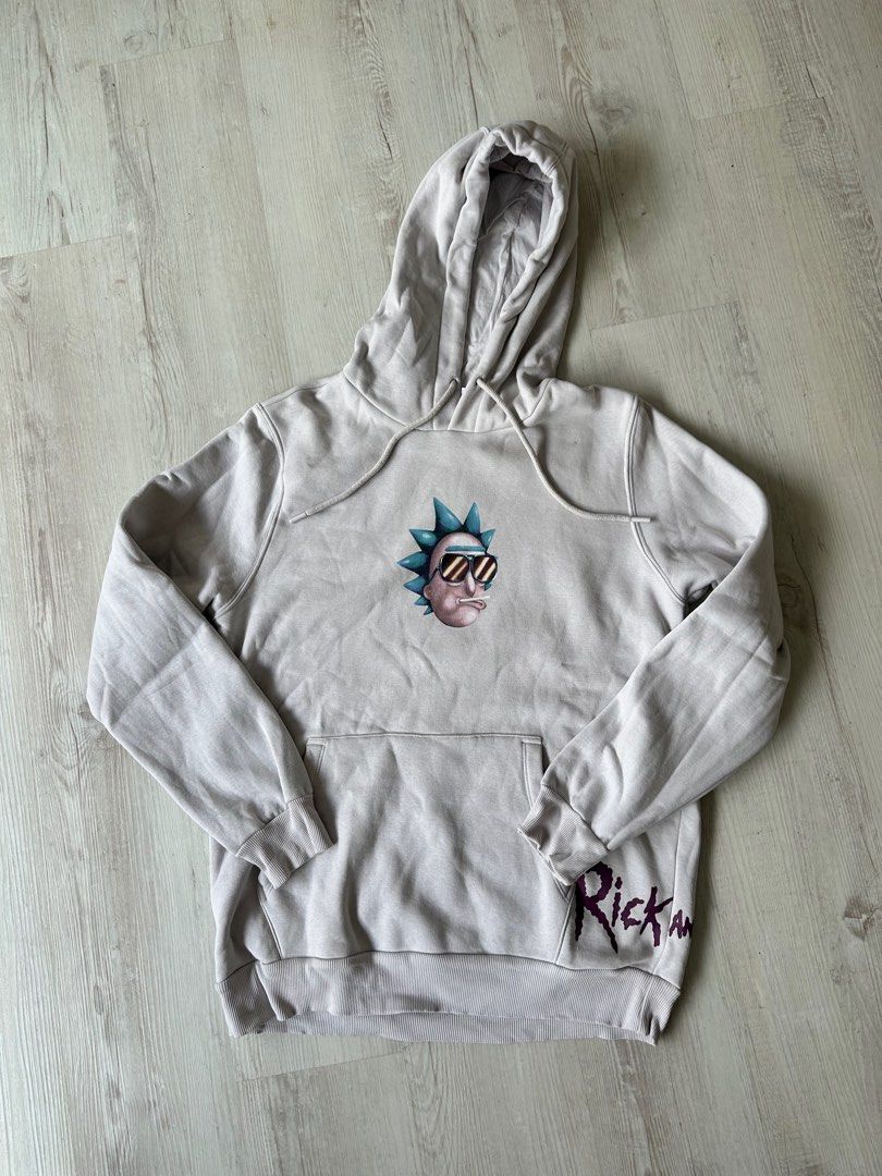 White rick and morty hoodie discount