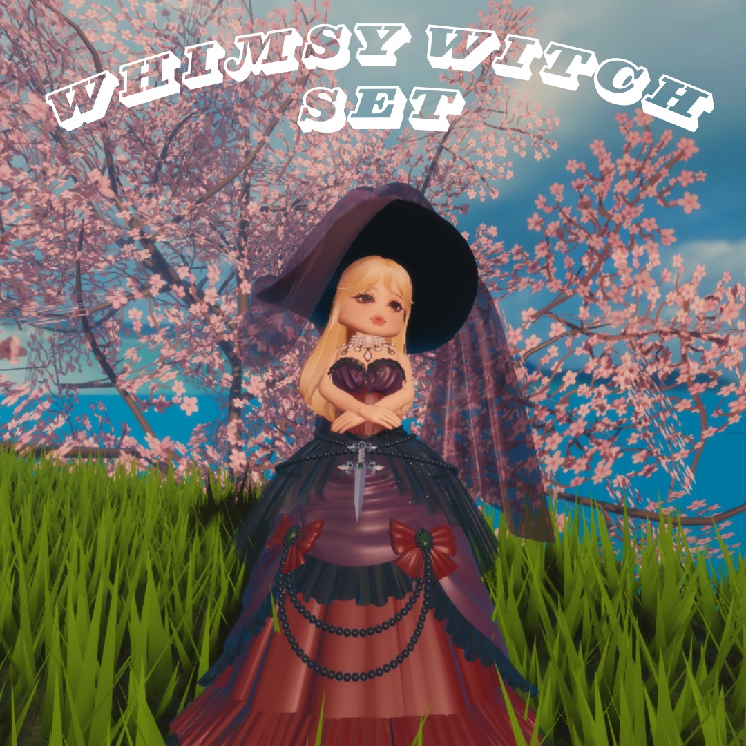 Royale High Whimsy Witch Set Roblox, Video Gaming, Gaming Accessories ...