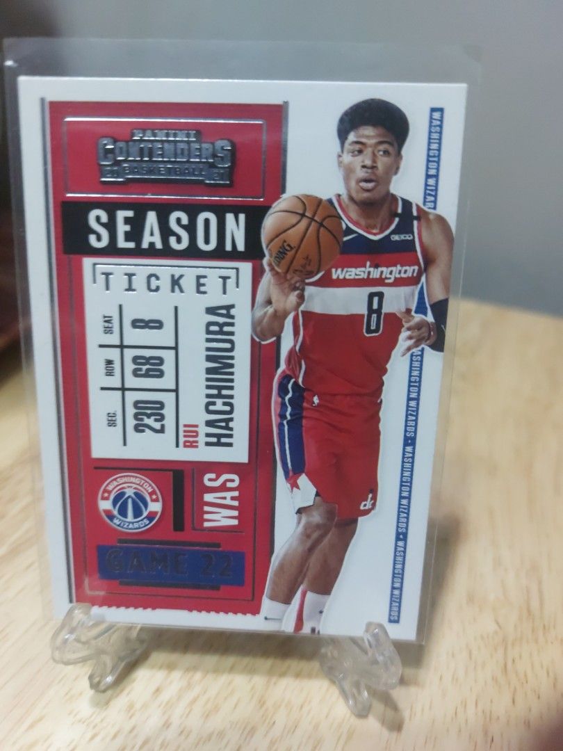 Rui Hachimura Season Ticket (Category: Raw Singles) located in Pasig City. Submitted by fullcourtcrew (Listing ID 1286074714, Image 1). Description: card with sleeve.