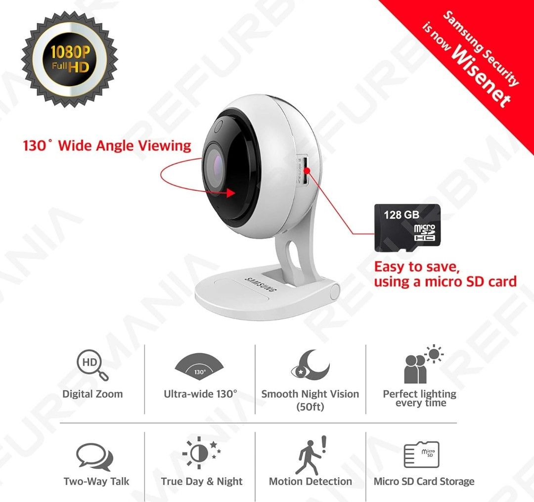 Wisenet 1080p hd smartcam security camera sale