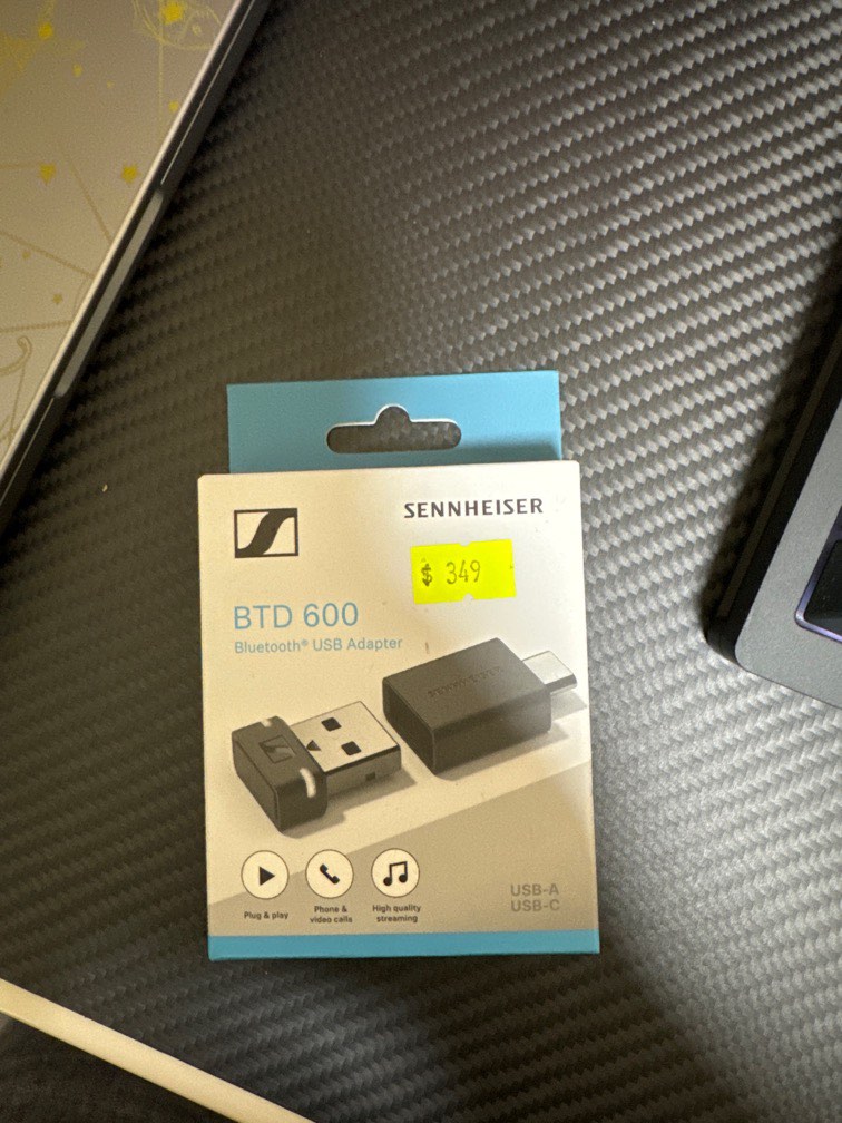 Sennheiser BTD 600 Bluetooth USB Adapter, 電腦＆科技, 電腦周邊及