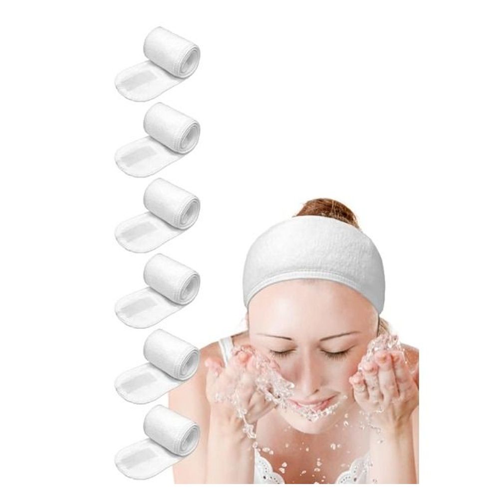 Facial Headband - 3 Pcs Makeup Shower Bath Hair Wrap Sport Headband  Adjustable Stretch Sweat Hea