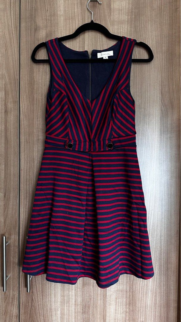 Stripe sailor a-line dress (Category: Dresses) located in Taguig. Submitted by cnazmd (Listing ID 1286067306, Image 1). Description: Stretchable Can fit medium to large.