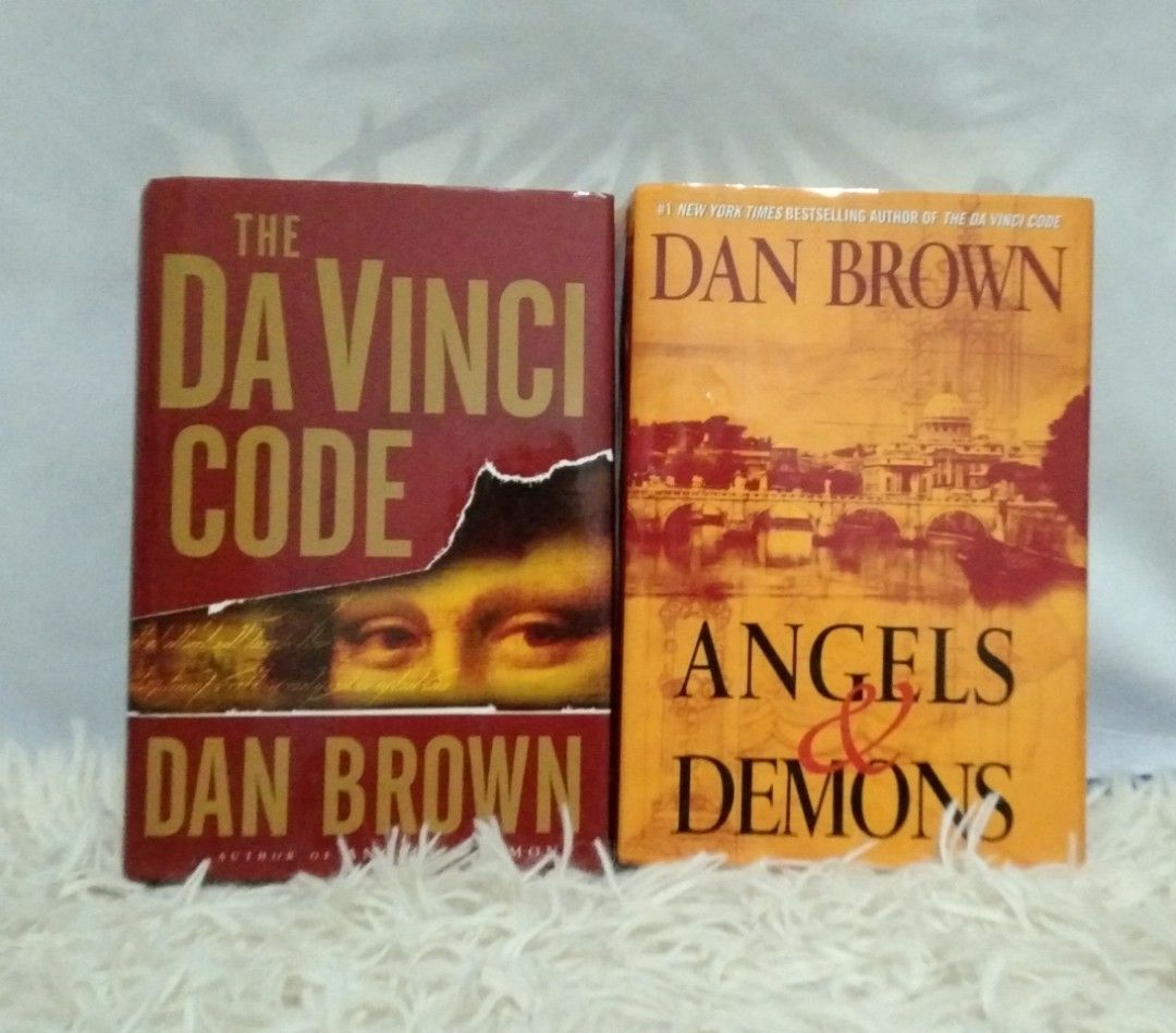 The Da Vinci Code and Angels and Demons by Dan Brown (Hardbound