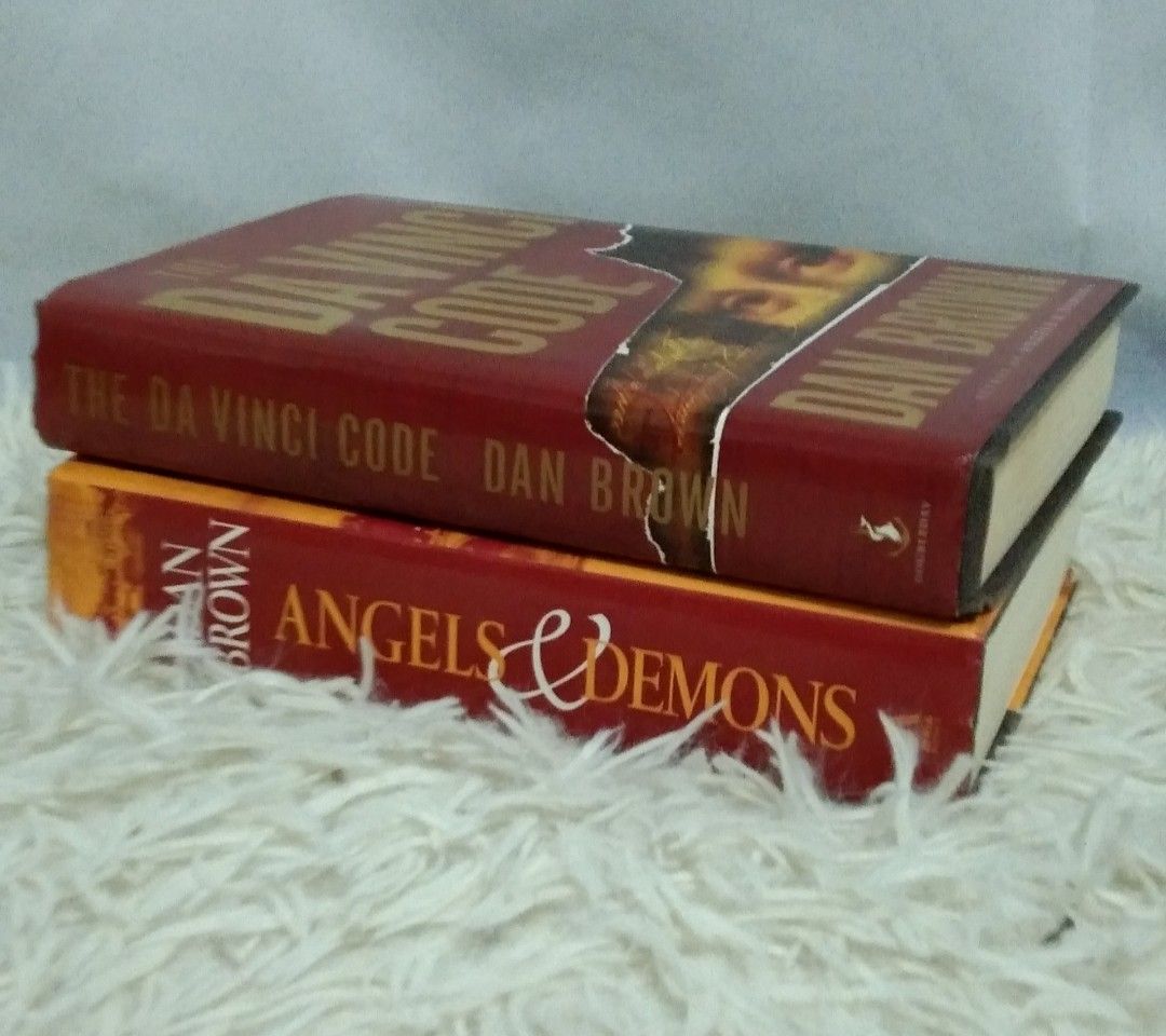 The Da Vinci Code and Angels and Demons by Dan Brown (Hardbound