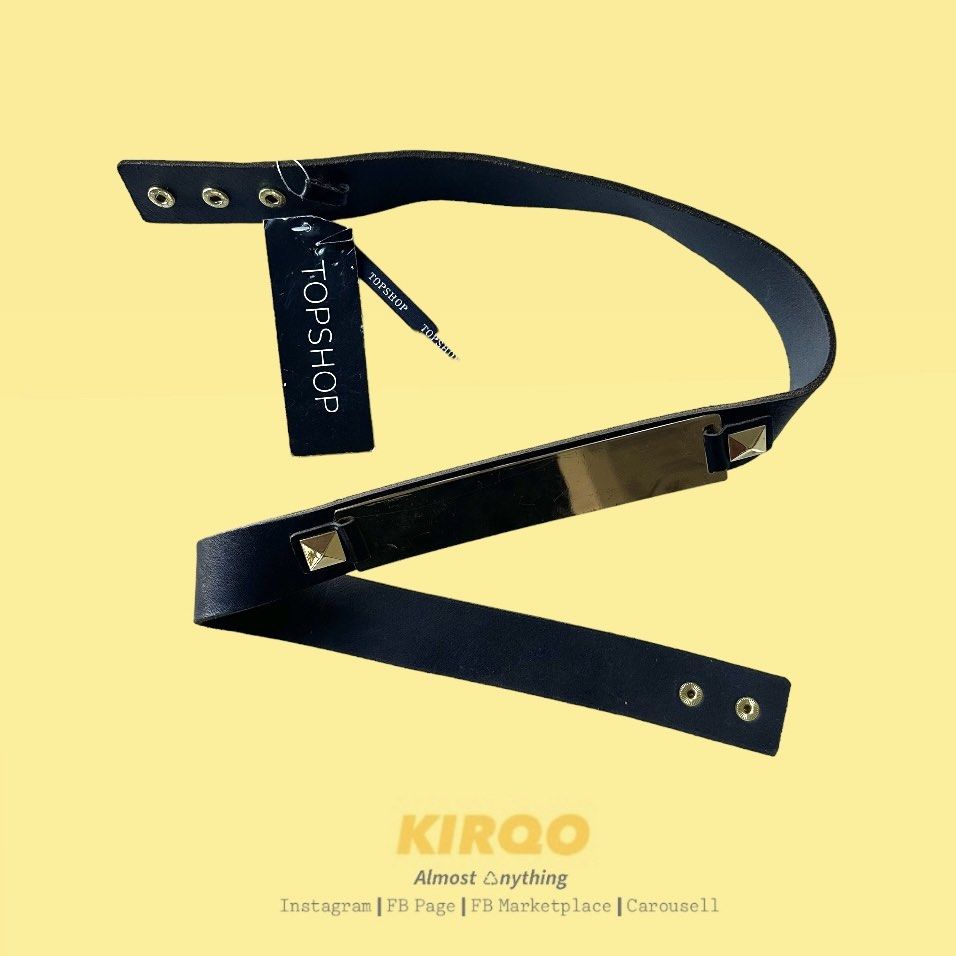Topshop gold belt online