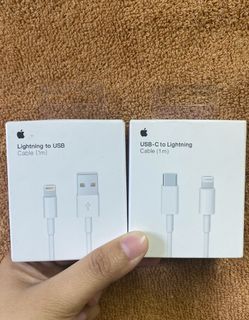 Type c to lightning and USB to lightning iPhone charger 💯