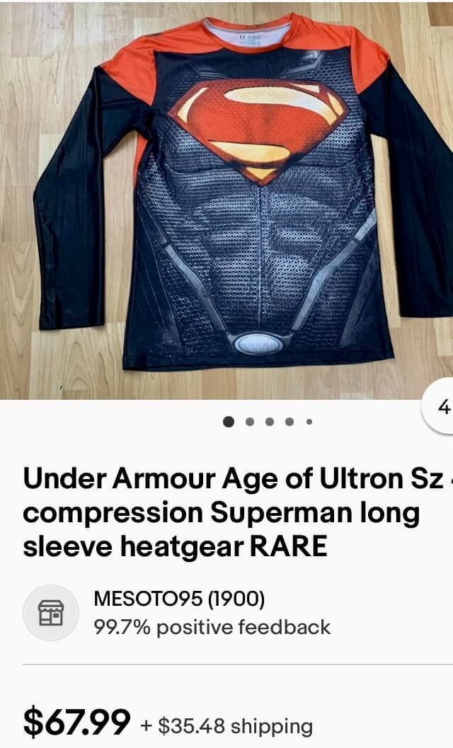 Superman under new arrivals armour long sleeve