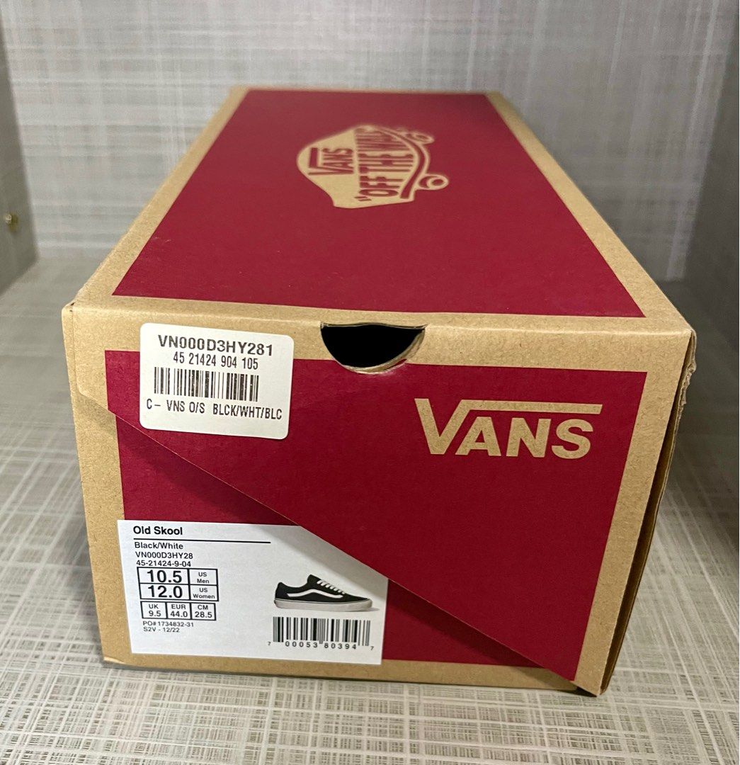 Vans Old Skool Black VN000D3HY281 US10.5 Men s Fashion Footwear