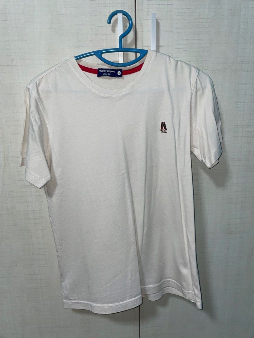 White Hush Puppies Round Neck Tshirt Women s Fashion Tops Shirts on Carousell