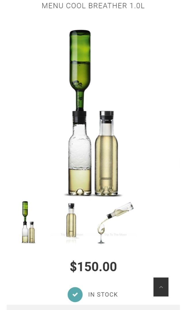 Wine decanter Cool Breather 1L (Category: Wine Cellar & Storage) located in Rizal. Submitted by missytin (Listing ID 1286145836, Image 3). Description: super sale brand new with box srp: Php5,000+++ branded wine decanter/air breather last price posted will give discount for bulk buys** gcash payment lalamove /LBC shipping 24hrs reservation only!!! no Joy Reservers please.