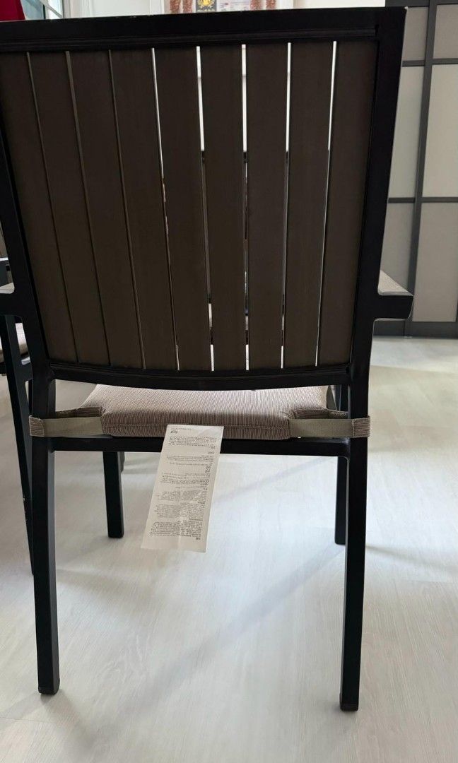 WTS crate and barrel outdoor dining chair black Furniture Home