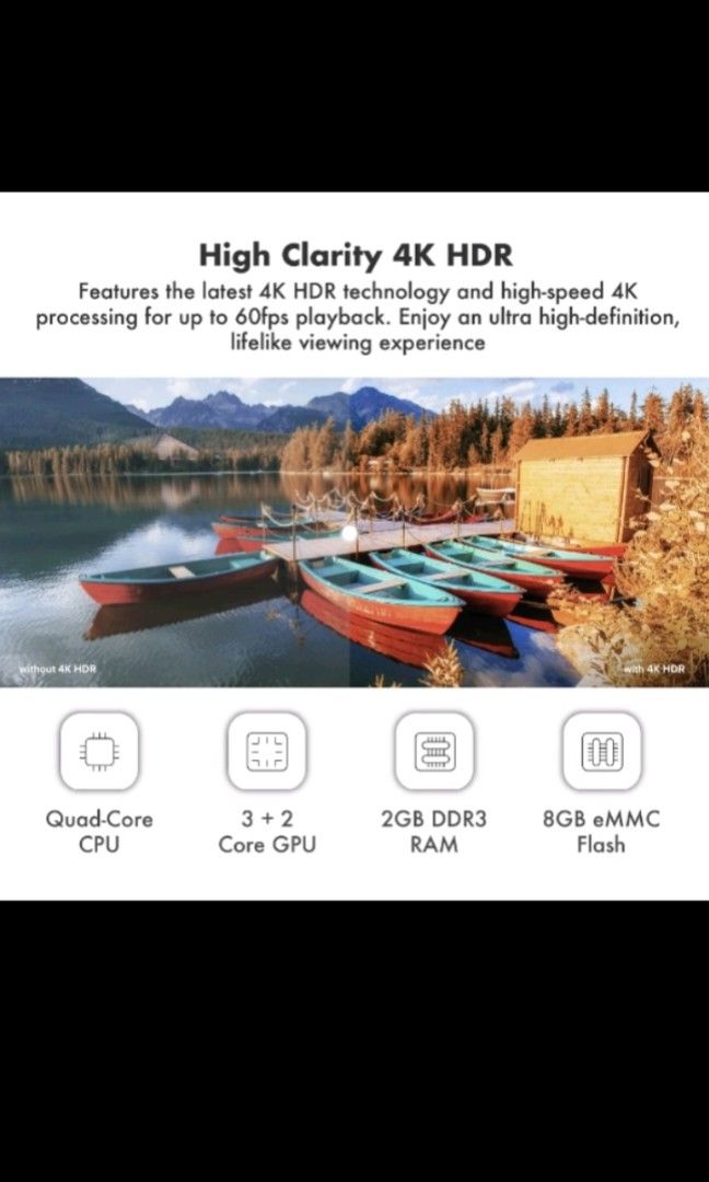 Xiaomi Mi Box S (2nd Gen) 4K HDR TV Box Google Assistant Media Player MiBox  S Google TV Global Version