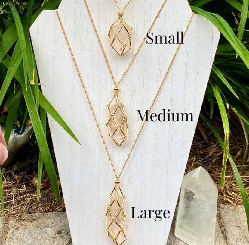 18k Gold Chain for Crystals of Various Sizes Women s Fashion