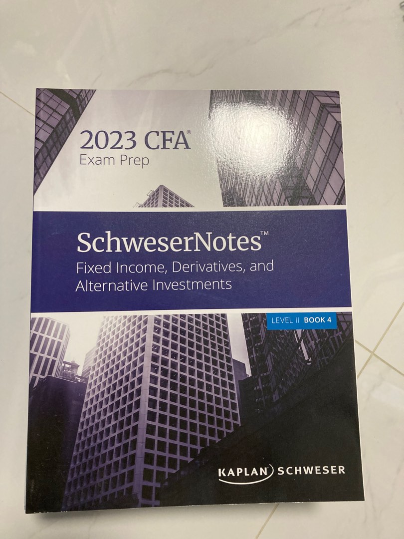2023 CFA Level 2 Kaplan Schweser Notes, 興趣及遊戲, 書本& 文具