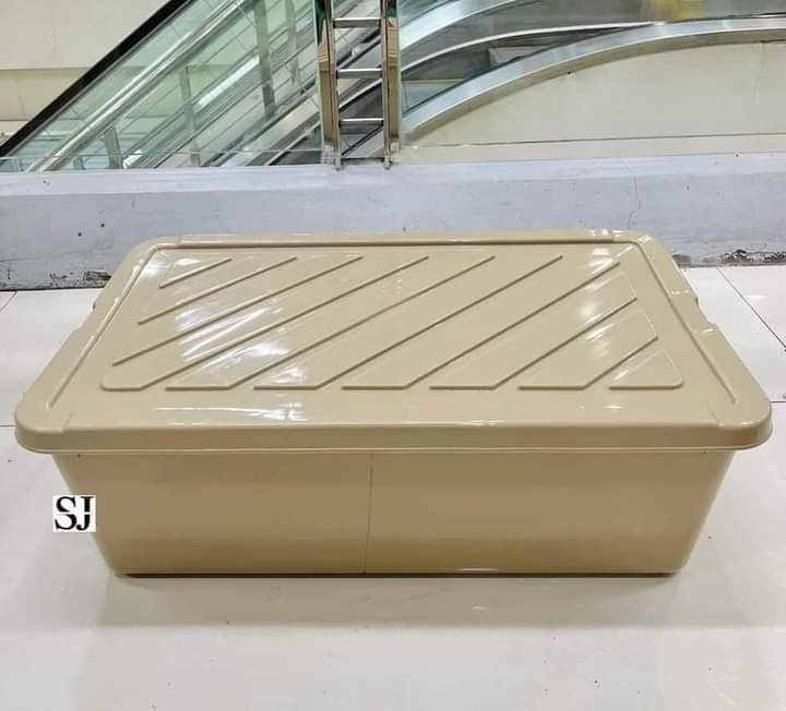 50LITERS MOCHA UNDERBED STORAGE BOX (Category: Storage Boxes & Baskets) located in Manila. Submitted by minidivisoria (Listing ID 1286316143, Image 2). Description: 290 09674865453 :50LITERS MOCHA UNDERBED STORAGE BOX BULK BULK MAY LESS P.PO.