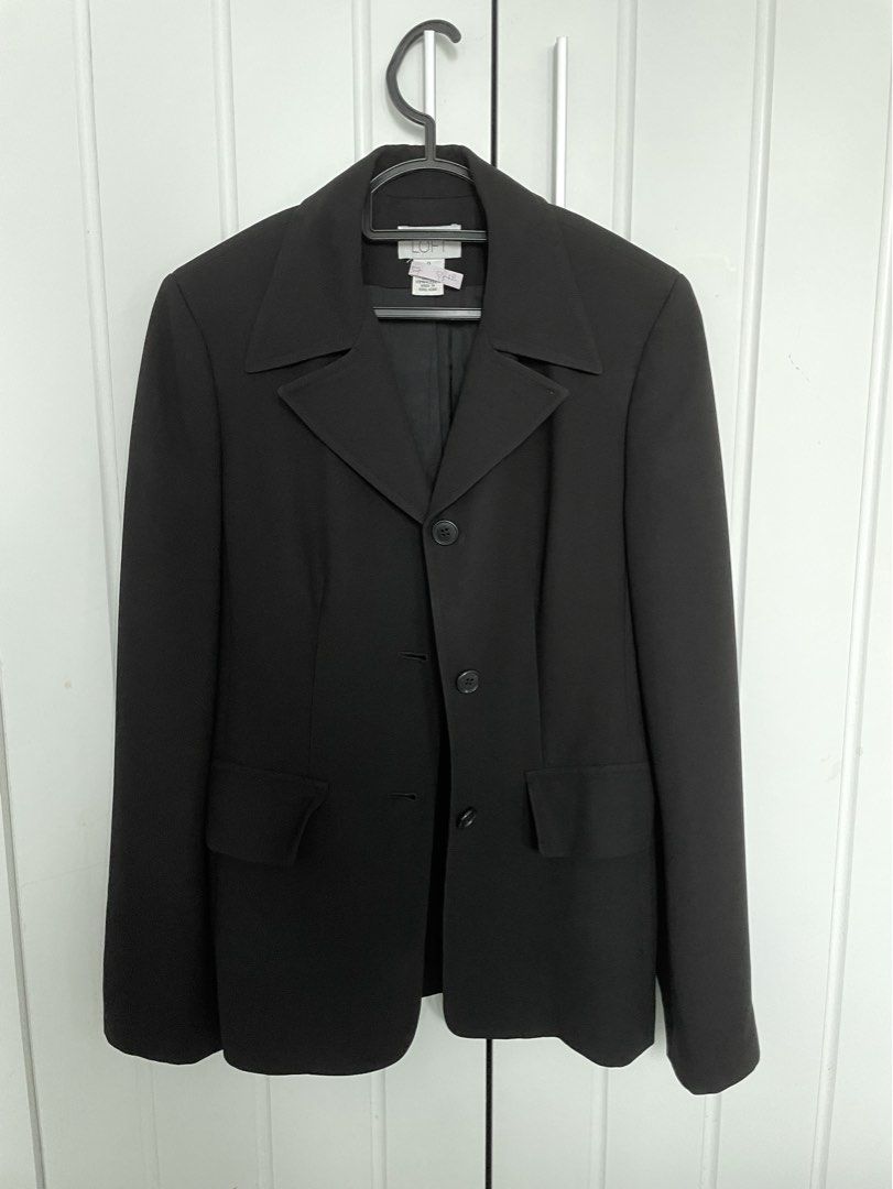 Ann Taylor Black Suit Blazer Jacket Formal Slacks Pant