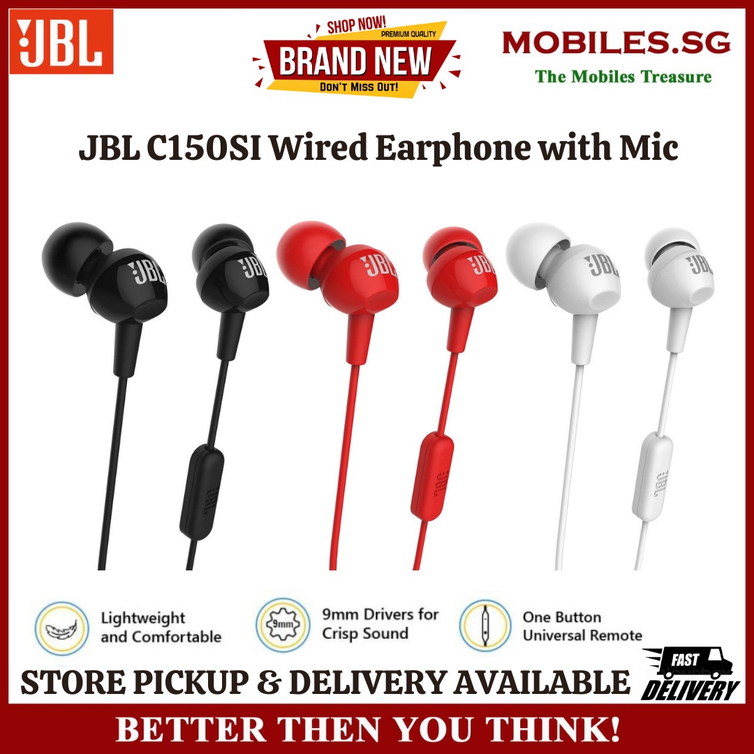 Jbl c150si wired headset with mic outlet