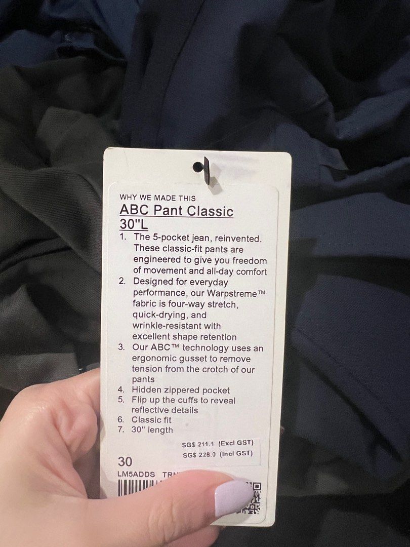ABC Classic-Fit 5 Pocket Pant 30L *Warpstreme