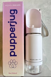 Acqua x dear pets insulated water bottle with food container