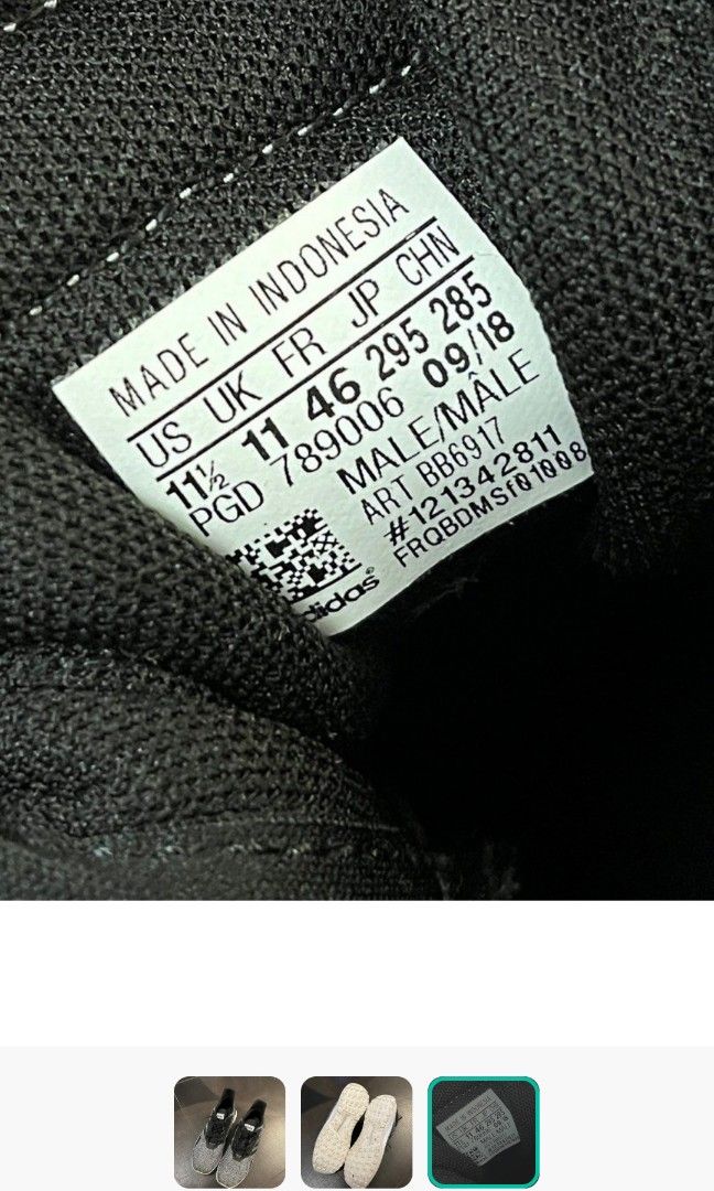 Adidas （分類：波鞋）位於 Hong Kong。 由 sum0608 提交（商品編號 1286257921，圖片 3）。簡介： 新舊如圖,從Carousell買的，收到後發覺大了半個碼，有點鬆，所以轉售。。