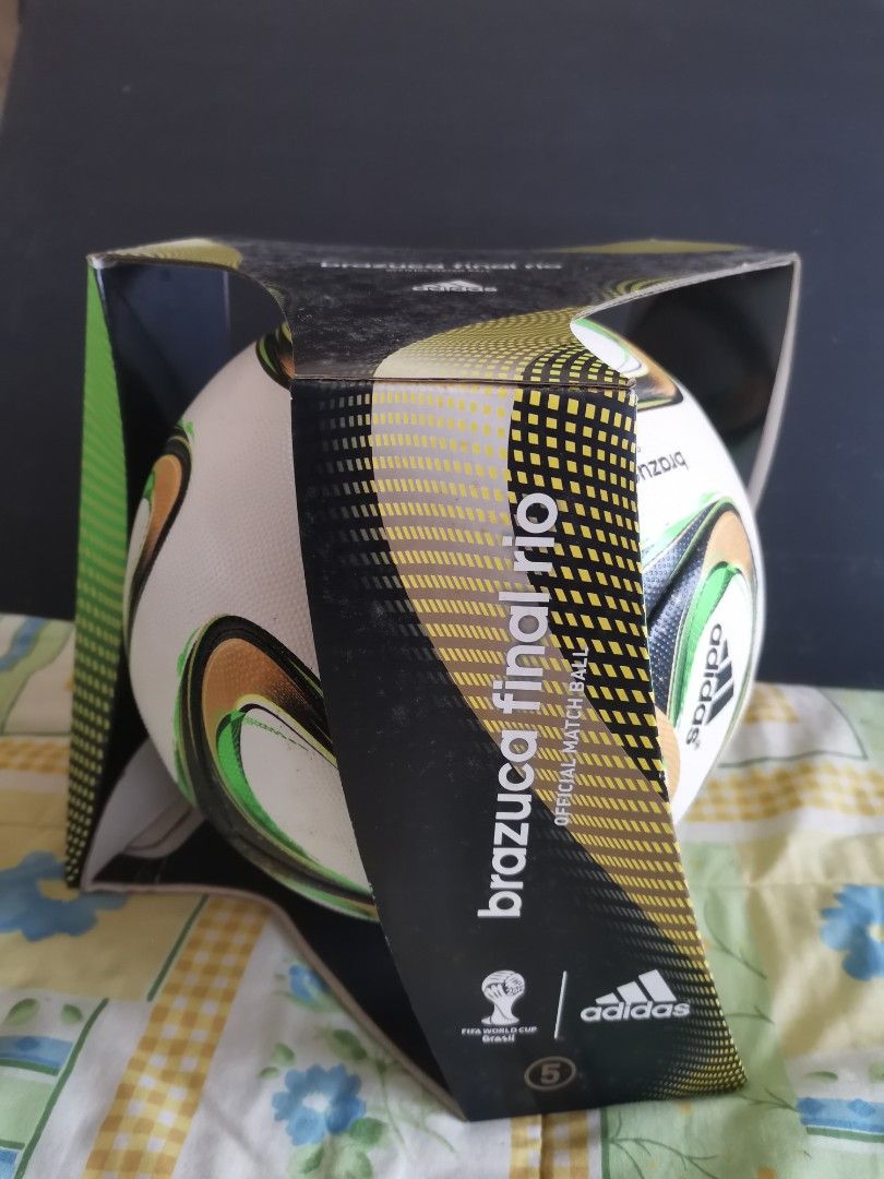 Adidas Original Brazuca Final 2014 in Rio, Sports Equipment, Sports &  Games, Racket & Ball Sports on Carousell