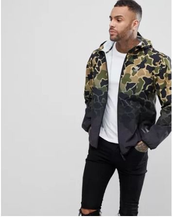 Adidas Originals Camo Windbreaker in Green Men s Fashion Coats Jackets and Outerwear on Carousell