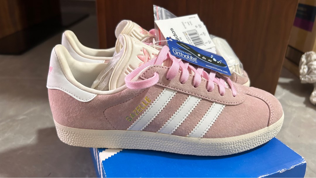 Adidas women's pink gazelle sneakers on sale