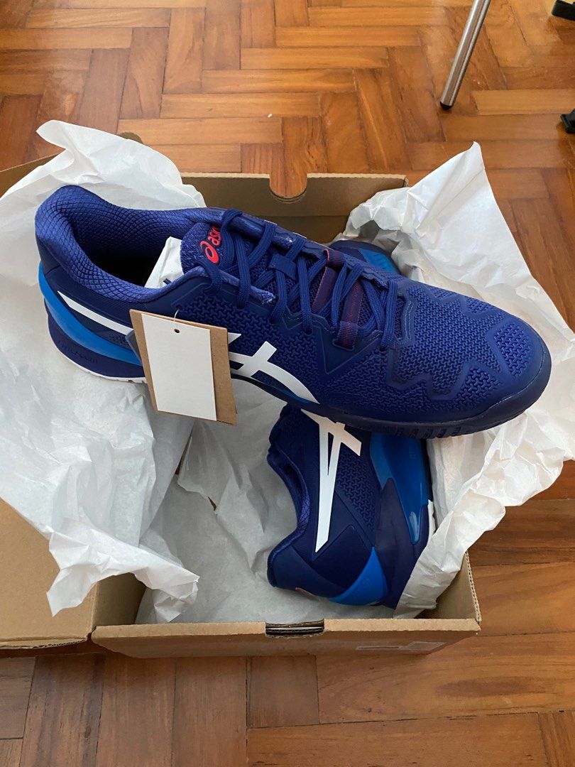 ASICS Gel Resolution 8 Wide 2E Tennis Shoes US11.5 Luxury Sneakers Footwear on Carousell
